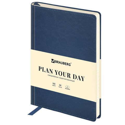 Ежедневник недатированный А6 Brauberg Status 160 листов 113368 цена за 2 шт , 